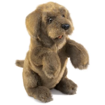 FM2006     Folkmanis Sitting Dog Puppet
