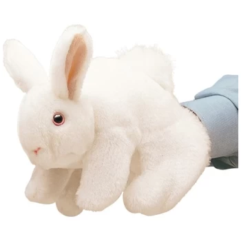 FM2048     White Bunny Rabbit Puppet