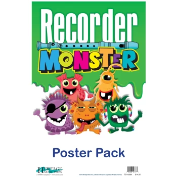 75/1039H  Recorder Monster Poster Pack