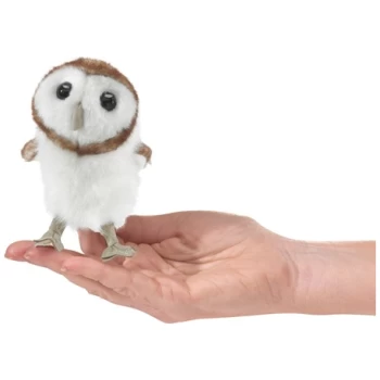 FM2645     Folkmanis Mini Barn Owl Finger Puppet