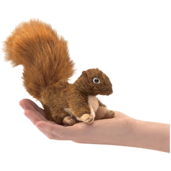FM2735     Mini Red Squirrel Finger Puppet - Folkmanis Puppets