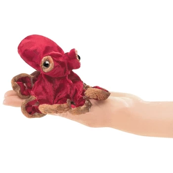 FM2767      Folkmanis Mini Red Octopus Puppet