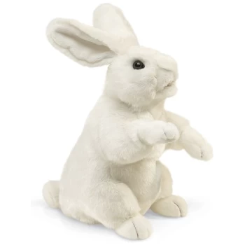 FM2868     Standing White Rabbit Puppet - Folkmanis Puppets