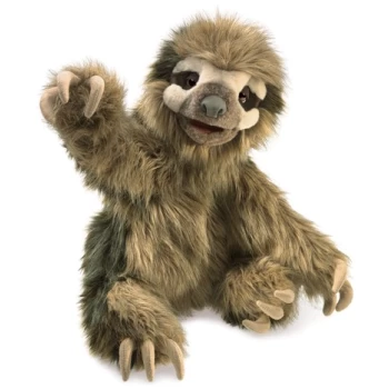 FM3131     Folkmanis - Three Toed Sloth - Hand Puppet