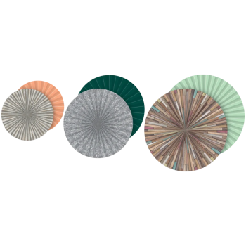 TCR77398  Home Sweet Classroom Hanging Paper Fans
