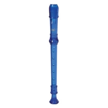 CR101B  Canto Blue Translucent Soprano Recorder