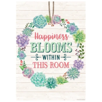 TCR7443  Happiness Blooms Within This Room Positive Poster