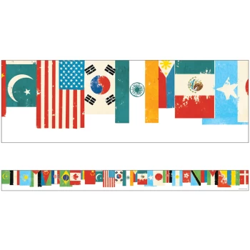 CD108441     All Are Welcome Flags Straight Borders