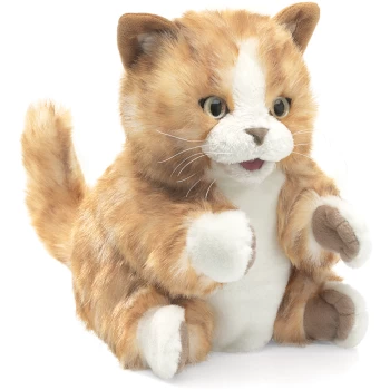 FM2845    Orange Tabby Kitten Folkmanis Hand Puppet