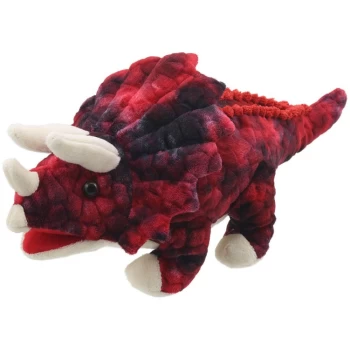 PC002907     The Puppet Company Triceratops - Red - Baby Dinos