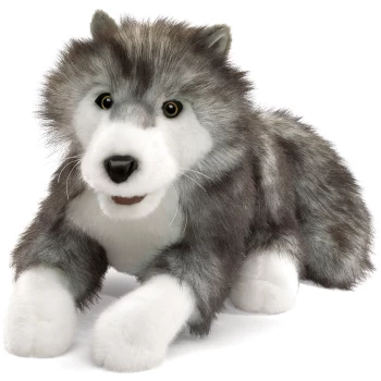 FM2171    Timber Wolf Folkmanis Hand Puppet