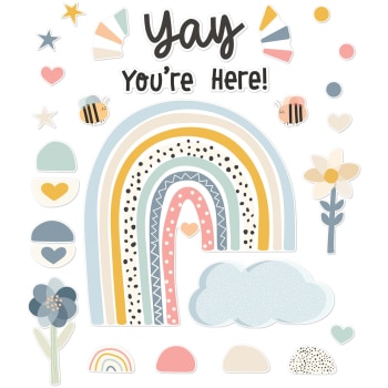CD110566  Yay You're Here! Bulletin Board Set