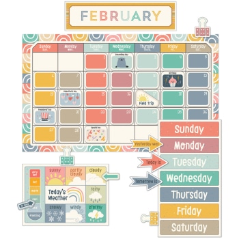 CD110568  We Belong Calendar Bulletin Board Set