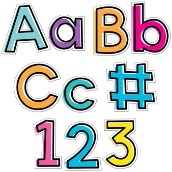 CD130095   4in Kind Vibes Combo Pack Bulletin Board Letters