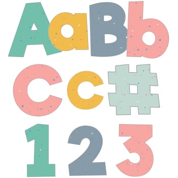 CD130097  4in We Belong Combo Pack Bulletin Board Letters