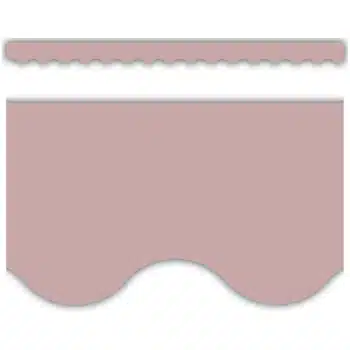 TCR1330  Light Mauve Scalloped Border Trim