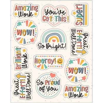CD168325   We Belong Motivational Shape Stickers
