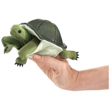 FM2732     Folkmanis Mini Turtle Finger Puppet