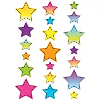 TCR3926  Brights 4Ever Stars Accents - Assorted Sizes