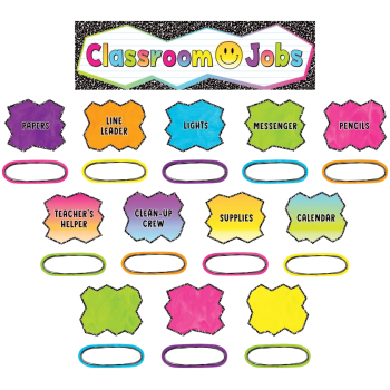 TCR6925  Brights 4Ever Classroom Jobs Mini Bulletin Board