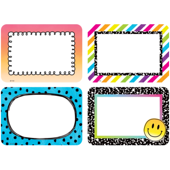 TCR6935  Brights 4Ever Name Tags/Labels - Multi-Pack