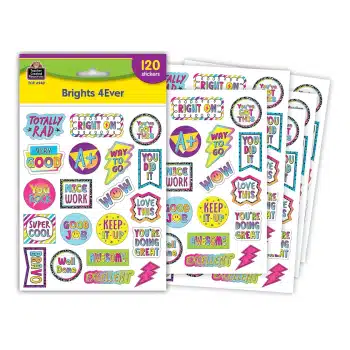 TCR6942  Brights 4Ever Stickers