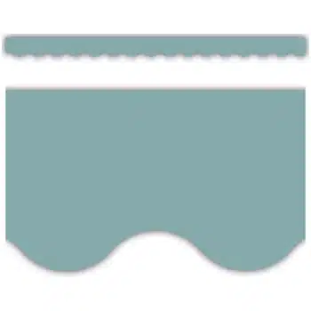 TCR7128  Calming Blue Scalloped Border Trim