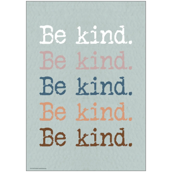 TCR7141  Be Kind. Be Kind. Be Kind. Positive Poster