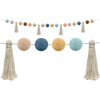 TCR7157  Everyone is Welcome Pom-Poms and Tassels Garland
