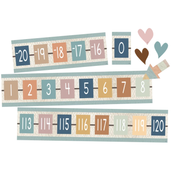 TCR7164  Everyone is Welcome Number Line (-20 to +120) Bulletin Board