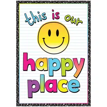 TCR7468  Happy Place Positive Poster