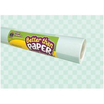 TCR77601 Green Checkers Better Than Paper Bulletin Board Roll