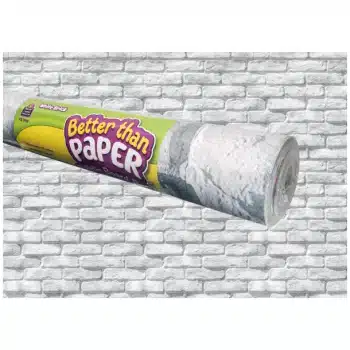 TCR77892  White Brick Better Than Paper Bulletin Board Roll