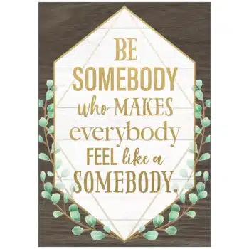 TCR7978 Be Somebody Who Makes Everybody Feel Like a Somebody Positive Poster