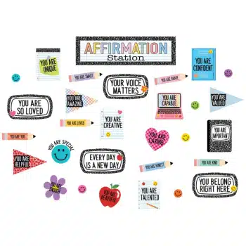 TCR9305  Cool for School Positive Affirmations Mini Bulletin Board