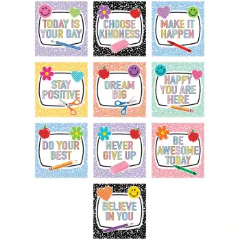 TCR9307  Cool for School Positive Sayings Accents