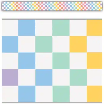 TCR9310 Cool for School Checkers Straight Border Trim