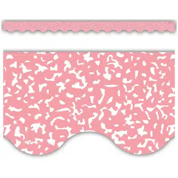 TCR9316  Composition Pink Scalloped Border Trim
