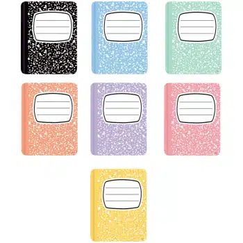TCR9331  Cool For School Composition Books Accents