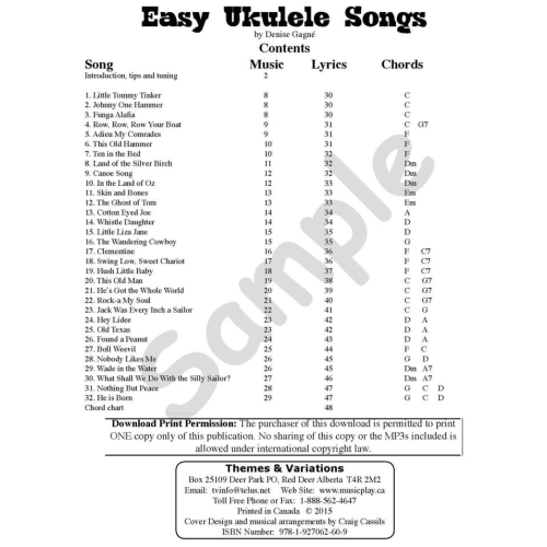 22 Songs about Easy Ukulele Songs 
