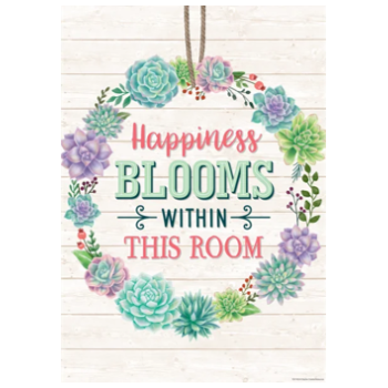 TCR7443  Happiness Blooms Within This Room Positive Poster