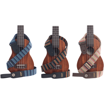 Striped Polyester Ukulele Strap