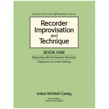 BTP001  Recorder Improvisation and Technique: Book One