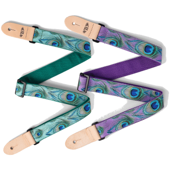 Kala Peacock Print Ukulele Strap