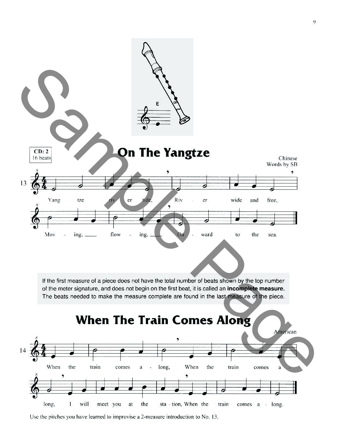 SP2358 Hands on Recorder Book 1 Sweet Pipes