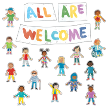 CD110533     All Are Welcome Bulletin Board Set