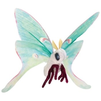 FM8014 Mini Luna Moth Finger Puppet
