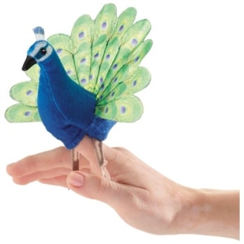 FM8017 Mini Peacock Finger Puppet